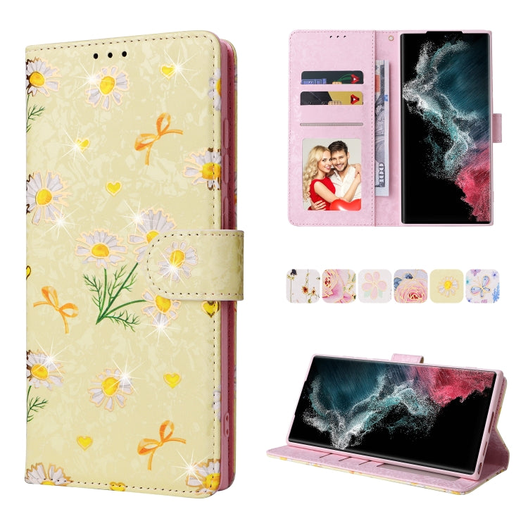 Custodia in pelle RFID con pittura abbronzante, For Samsung Galaxy S22 Ultra, For Samsung Galaxy S22 Plus, For Samsung Galaxy S22, For Samsung Galaxy S21 Ultra