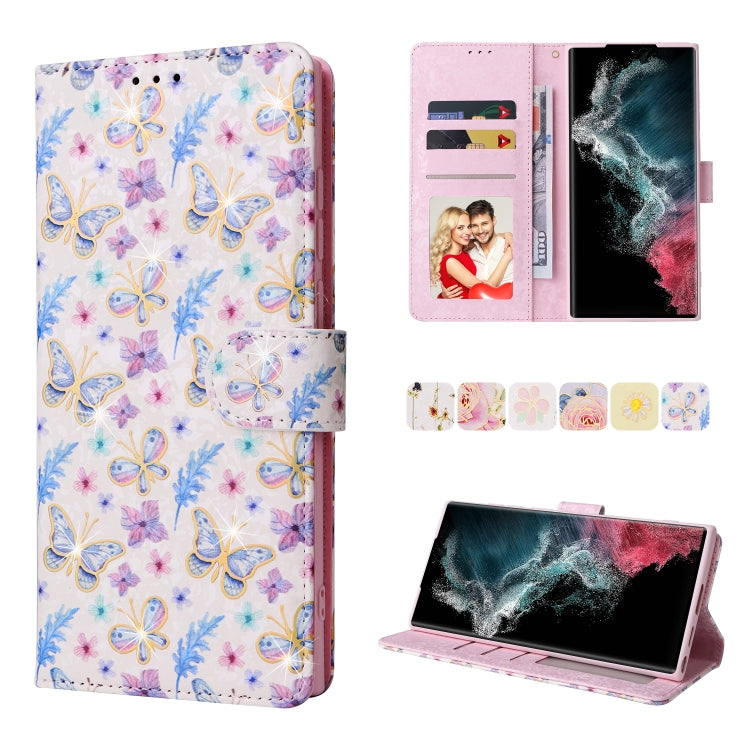 Custodia in pelle RFID con pittura abbronzante, For Samsung Galaxy S22 Ultra, For Samsung Galaxy S22 Plus, For Samsung Galaxy S22, For Samsung Galaxy S21 Ultra