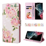 Custodia in pelle RFID con pittura abbronzante, For Samsung Galaxy S22 Ultra, For Samsung Galaxy S22 Plus, For Samsung Galaxy S22, For Samsung Galaxy S21 Ultra
