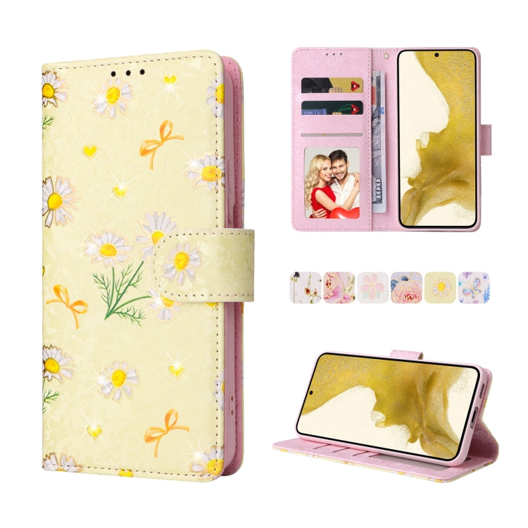 Custodia in pelle RFID con pittura abbronzante, For Samsung Galaxy S22 Ultra, For Samsung Galaxy S22 Plus, For Samsung Galaxy S22, For Samsung Galaxy S21 Ultra