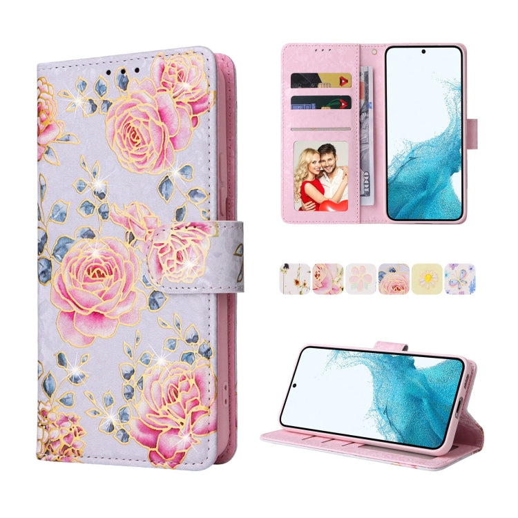Custodia in pelle RFID con pittura abbronzante, For Samsung Galaxy S22 Ultra, For Samsung Galaxy S22 Plus, For Samsung Galaxy S22, For Samsung Galaxy S21 Ultra