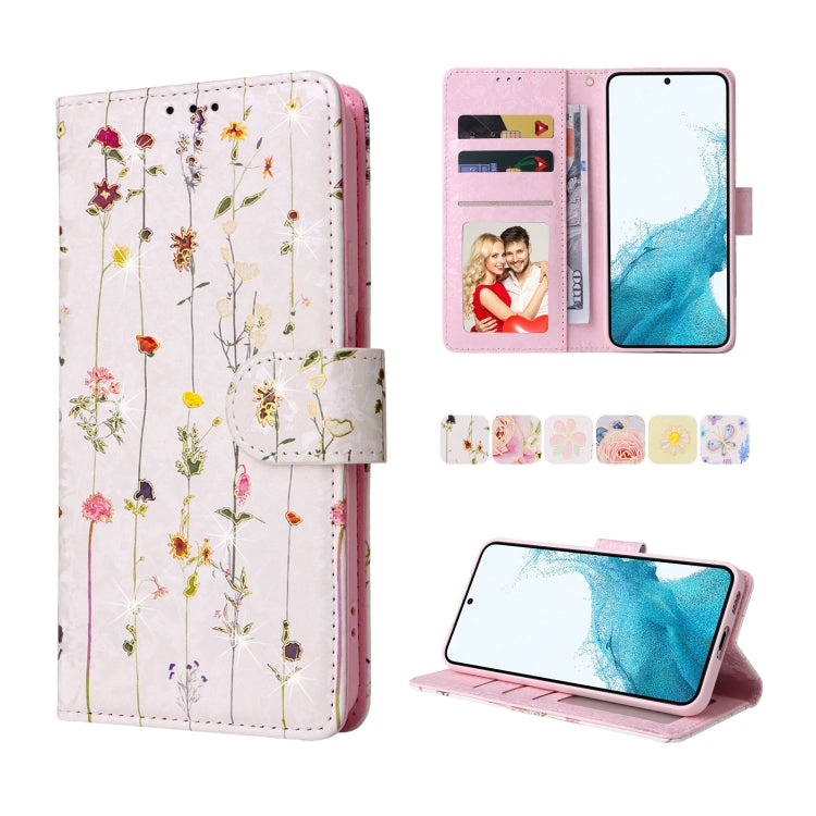 Custodia in pelle RFID con pittura abbronzante, For Samsung Galaxy S22 Ultra, For Samsung Galaxy S22 Plus, For Samsung Galaxy S22, For Samsung Galaxy S21 Ultra