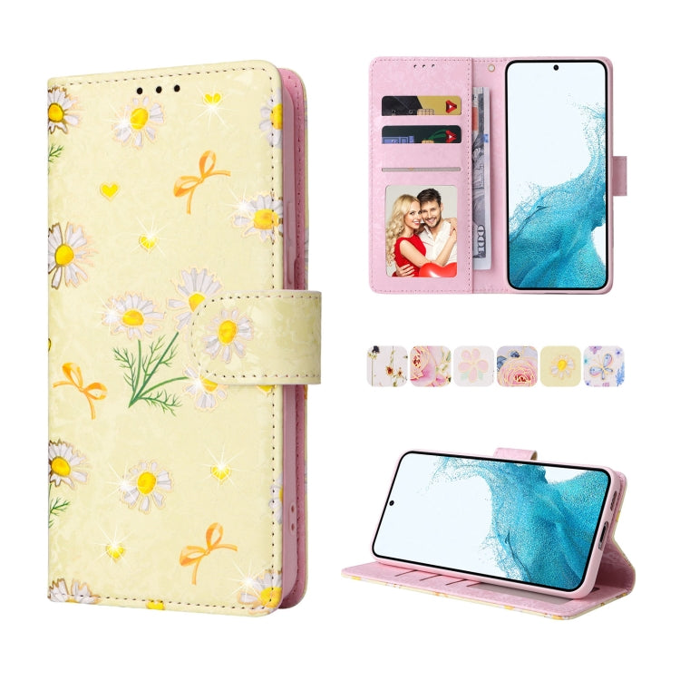 Custodia in pelle RFID con pittura abbronzante, For Samsung Galaxy S22 Ultra, For Samsung Galaxy S22 Plus, For Samsung Galaxy S22, For Samsung Galaxy S21 Ultra