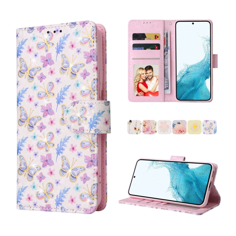 Custodia in pelle RFID con pittura abbronzante, For Samsung Galaxy S22 Ultra, For Samsung Galaxy S22 Plus, For Samsung Galaxy S22, For Samsung Galaxy S21 Ultra