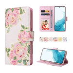 Custodia in pelle RFID con pittura abbronzante, For Samsung Galaxy S22 Ultra, For Samsung Galaxy S22 Plus, For Samsung Galaxy S22, For Samsung Galaxy S21 Ultra