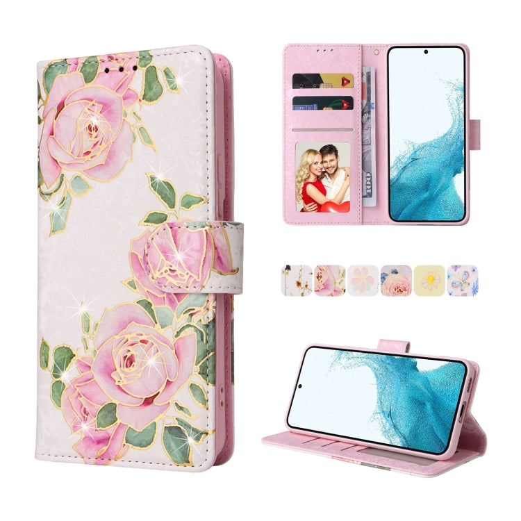 Custodia in pelle RFID con pittura abbronzante, For Samsung Galaxy S22 Ultra, For Samsung Galaxy S22 Plus, For Samsung Galaxy S22, For Samsung Galaxy S21 Ultra