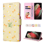 Custodia in pelle RFID con pittura abbronzante, For Samsung Galaxy S22 Ultra, For Samsung Galaxy S22 Plus, For Samsung Galaxy S22, For Samsung Galaxy S21 Ultra