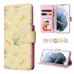 Custodia in pelle RFID con pittura abbronzante, For Samsung Galaxy S21 Plus, For Samsung Galaxy S21 FE 5G, For Samsung Galaxy S21 5G, For Samsung Galaxy S20 Ultra