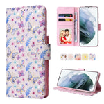 Custodia in pelle RFID con pittura abbronzante, For Samsung Galaxy S21 Plus, For Samsung Galaxy S21 FE 5G, For Samsung Galaxy S21 5G, For Samsung Galaxy S20 Ultra