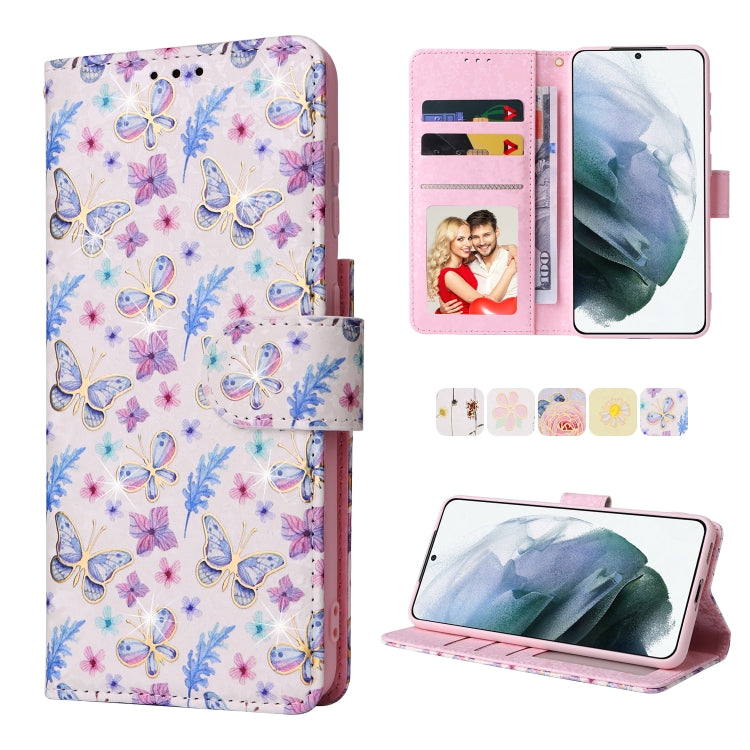 Custodia in pelle RFID con pittura abbronzante, For Samsung Galaxy S21 Plus, For Samsung Galaxy S21 FE 5G, For Samsung Galaxy S21 5G, For Samsung Galaxy S20 Ultra