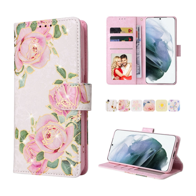 Custodia in pelle RFID con pittura abbronzante, For Samsung Galaxy S21 Plus, For Samsung Galaxy S21 FE 5G, For Samsung Galaxy S21 5G, For Samsung Galaxy S20 Ultra