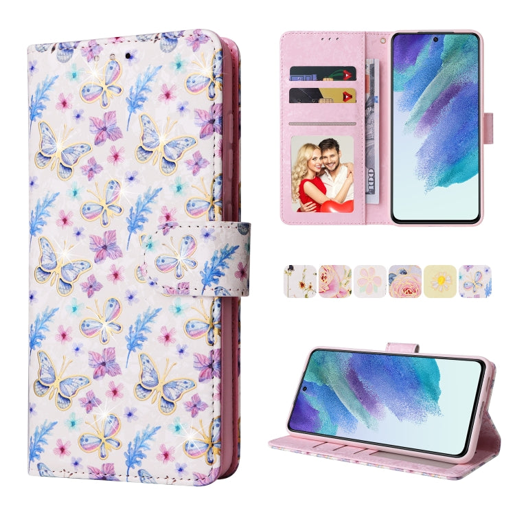 Custodia in pelle RFID con pittura abbronzante, For Samsung Galaxy S21 Plus, For Samsung Galaxy S21 FE 5G, For Samsung Galaxy S21 5G, For Samsung Galaxy S20 Ultra