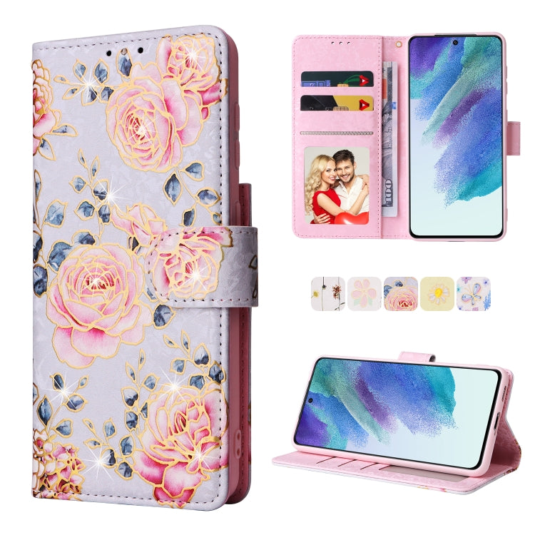 Custodia in pelle RFID con pittura abbronzante, For Samsung Galaxy S21 Plus, For Samsung Galaxy S21 FE 5G, For Samsung Galaxy S21 5G, For Samsung Galaxy S20 Ultra