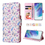 Custodia in pelle RFID con pittura abbronzante, For Samsung Galaxy S21 Plus, For Samsung Galaxy S21 FE 5G, For Samsung Galaxy S21 5G, For Samsung Galaxy S20 Ultra