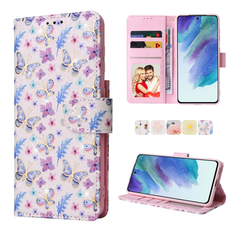 Custodia in pelle RFID con pittura abbronzante, For Samsung Galaxy S21 Plus, For Samsung Galaxy S21 FE 5G, For Samsung Galaxy S21 5G, For Samsung Galaxy S20 Ultra
