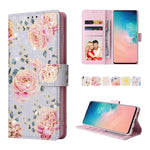 Custodia in pelle RFID con pittura abbronzante, For Samsung Galaxy S10, For Samsung Galaxy S9 Plus, For Samsung Galaxy S9, For Samsung Galaxy S8