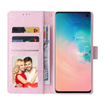 Custodia in pelle RFID con pittura abbronzante, For Samsung Galaxy S10, For Samsung Galaxy S9 Plus, For Samsung Galaxy S9, For Samsung Galaxy S8