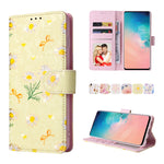 Custodia in pelle RFID con pittura abbronzante, For Samsung Galaxy S10, For Samsung Galaxy S9 Plus, For Samsung Galaxy S9, For Samsung Galaxy S8