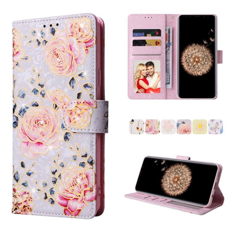 Custodia in pelle RFID con pittura abbronzante, For Samsung Galaxy S10, For Samsung Galaxy S9 Plus, For Samsung Galaxy S9, For Samsung Galaxy S8