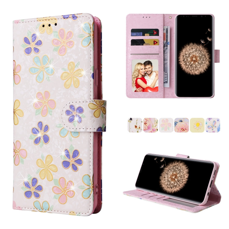 Custodia in pelle RFID con pittura abbronzante, For Samsung Galaxy S10, For Samsung Galaxy S9 Plus, For Samsung Galaxy S9, For Samsung Galaxy S8