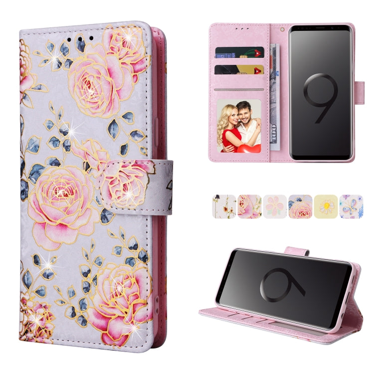 Custodia in pelle RFID con pittura abbronzante, For Samsung Galaxy S10, For Samsung Galaxy S9 Plus, For Samsung Galaxy S9, For Samsung Galaxy S8
