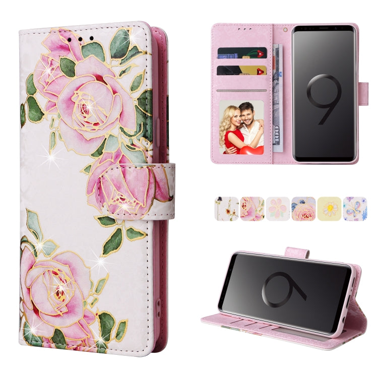 Custodia in pelle RFID con pittura abbronzante, For Samsung Galaxy S10, For Samsung Galaxy S9 Plus, For Samsung Galaxy S9, For Samsung Galaxy S8