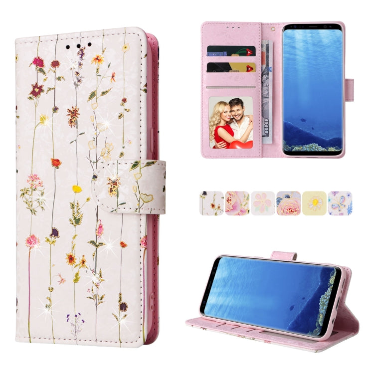 Custodia in pelle RFID con pittura abbronzante, For Samsung Galaxy S10, For Samsung Galaxy S9 Plus, For Samsung Galaxy S9, For Samsung Galaxy S8