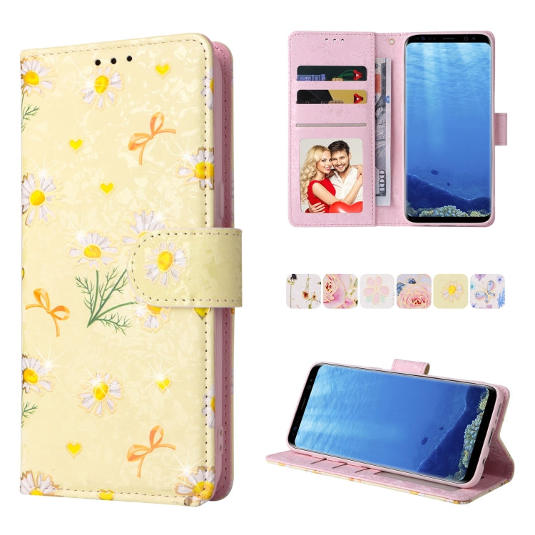 Custodia in pelle RFID con pittura abbronzante, For Samsung Galaxy S10, For Samsung Galaxy S9 Plus, For Samsung Galaxy S9, For Samsung Galaxy S8