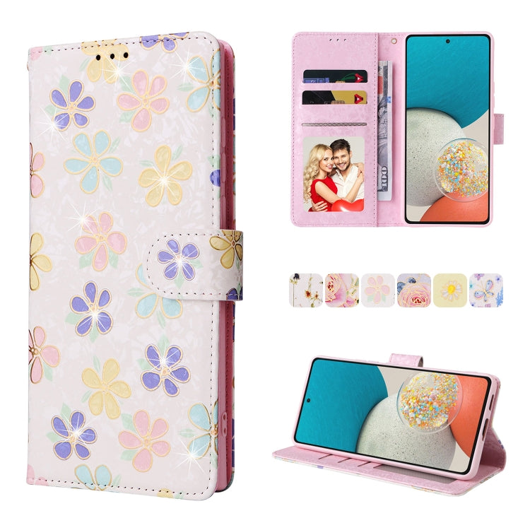 Custodia in pelle RFID con pittura abbronzante, For Samsung Galaxy A53 5G, For Samsung Galaxy A52 5G, For Samsung Galaxy A51, For Samsung Galaxy A33 5G