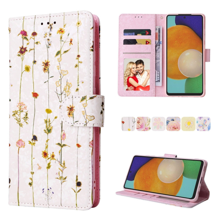 Custodia in pelle RFID con pittura abbronzante, For Samsung Galaxy A53 5G, For Samsung Galaxy A52 5G, For Samsung Galaxy A51, For Samsung Galaxy A33 5G