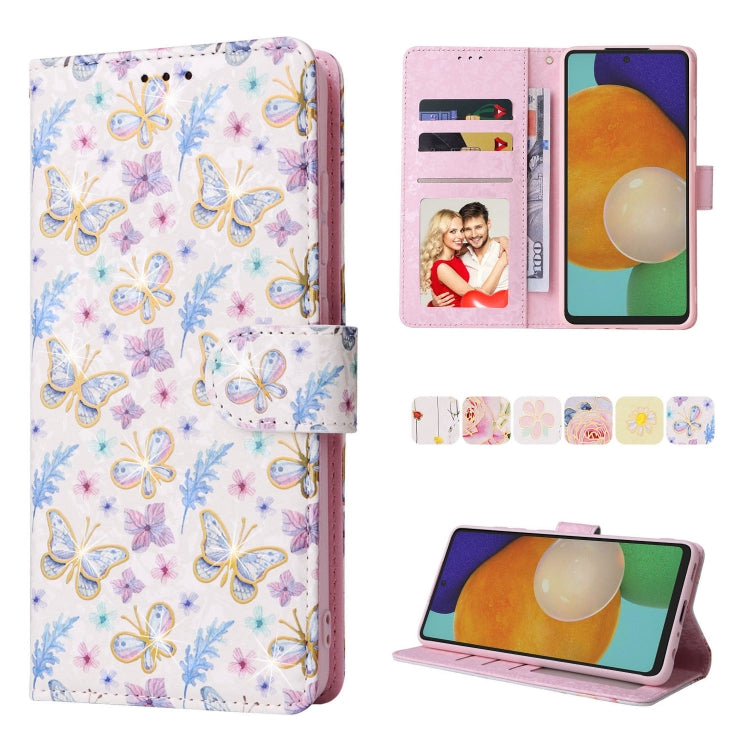 Custodia in pelle RFID con pittura abbronzante, For Samsung Galaxy A53 5G, For Samsung Galaxy A52 5G, For Samsung Galaxy A51, For Samsung Galaxy A33 5G