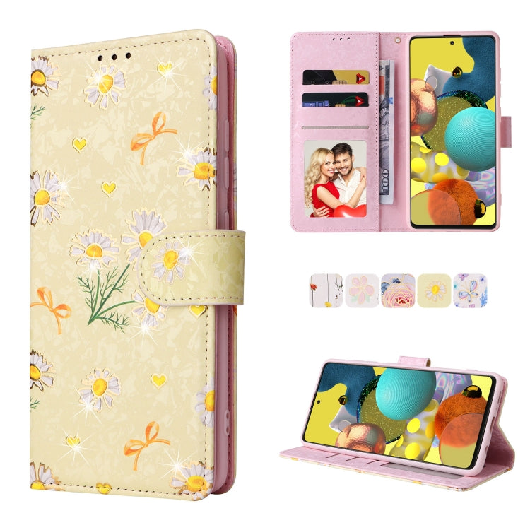 Custodia in pelle RFID con pittura abbronzante, For Samsung Galaxy A53 5G, For Samsung Galaxy A52 5G, For Samsung Galaxy A51, For Samsung Galaxy A33 5G