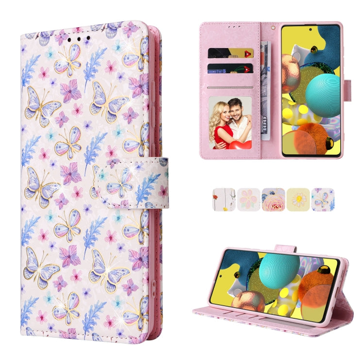 Custodia in pelle RFID con pittura abbronzante, For Samsung Galaxy A53 5G, For Samsung Galaxy A52 5G, For Samsung Galaxy A51, For Samsung Galaxy A33 5G