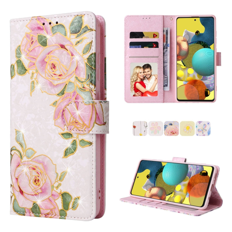 Custodia in pelle RFID con pittura abbronzante, For Samsung Galaxy A53 5G, For Samsung Galaxy A52 5G, For Samsung Galaxy A51, For Samsung Galaxy A33 5G