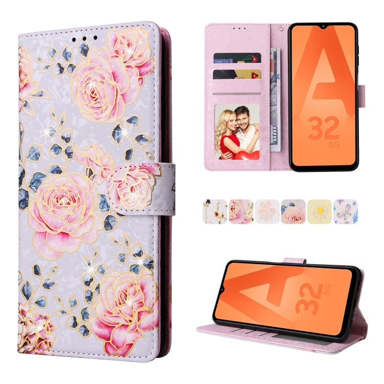 Custodia in pelle RFID con pittura abbronzante, For Samsung Galaxy A32 5G, For Samsung Galaxy A32 4G, For Samsung Galaxy A23 4G, For Samsung Galaxy A22 5G