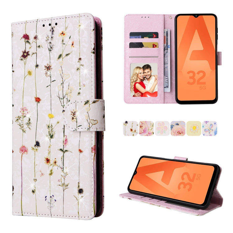 Custodia in pelle RFID con pittura abbronzante, For Samsung Galaxy A32 5G, For Samsung Galaxy A32 4G, For Samsung Galaxy A23 4G, For Samsung Galaxy A22 5G