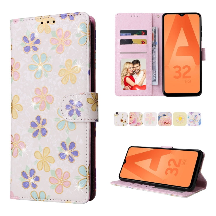 Custodia in pelle RFID con pittura abbronzante, For Samsung Galaxy A32 5G, For Samsung Galaxy A32 4G, For Samsung Galaxy A23 4G, For Samsung Galaxy A22 5G