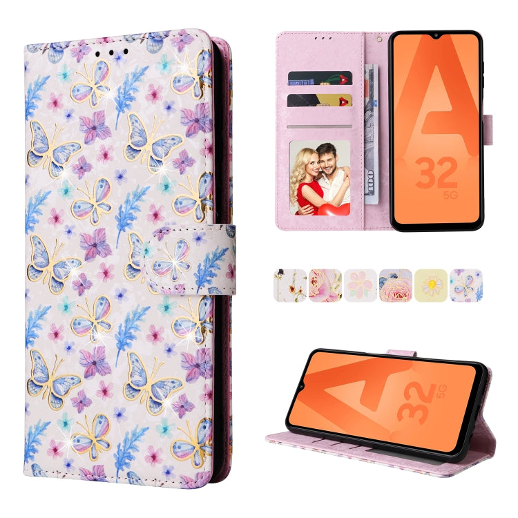 Custodia in pelle RFID con pittura abbronzante, For Samsung Galaxy A32 5G, For Samsung Galaxy A32 4G, For Samsung Galaxy A23 4G, For Samsung Galaxy A22 5G