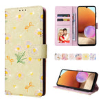 Custodia in pelle RFID con pittura abbronzante, For Samsung Galaxy A32 5G, For Samsung Galaxy A32 4G, For Samsung Galaxy A23 4G, For Samsung Galaxy A22 5G