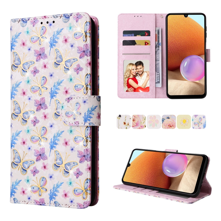 Custodia in pelle RFID con pittura abbronzante, For Samsung Galaxy A32 5G, For Samsung Galaxy A32 4G, For Samsung Galaxy A23 4G, For Samsung Galaxy A22 5G