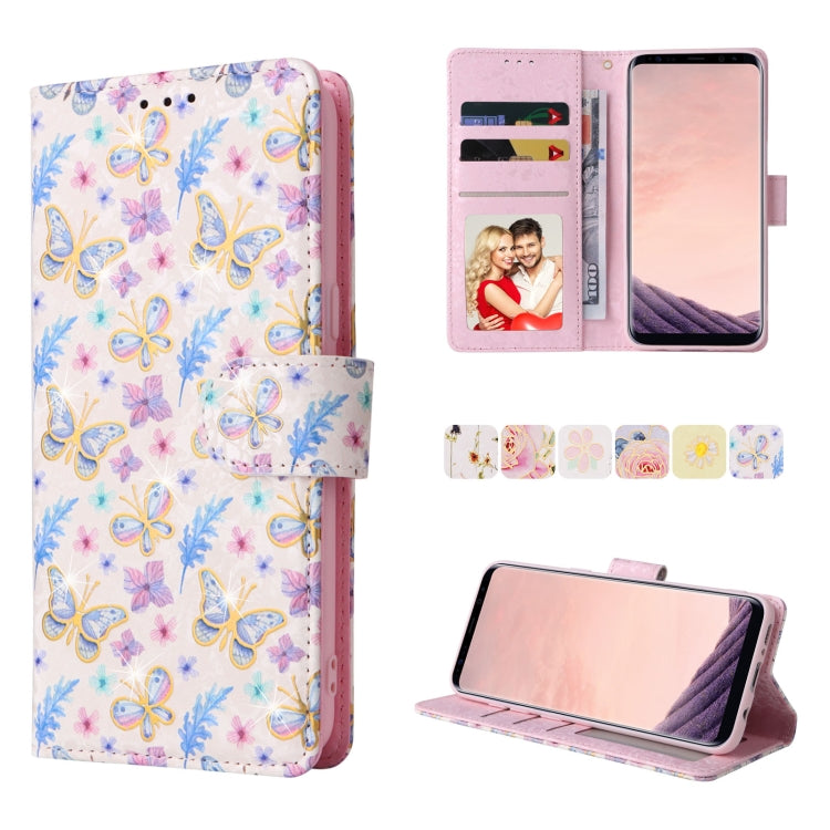 Custodia in pelle RFID con pittura abbronzante, For Samsung Galaxy A13 4G / 5G, For Samsung Galaxy A12, For Samsung Galaxy S8 Plus