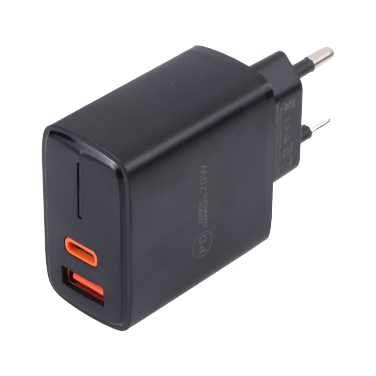 LZ-1130 PD 20W Tipo-C+QC 3.0 Caricatore rapido USB, 20W EU Plug, 20W US Plug