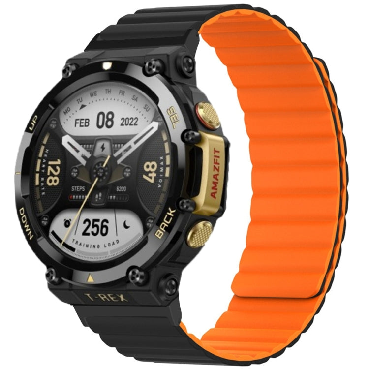 Cinturino magnetico bicolore in silicone, For Amazfit T-Rex 2