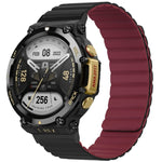 Cinturino magnetico bicolore in silicone, For Amazfit T-Rex 2