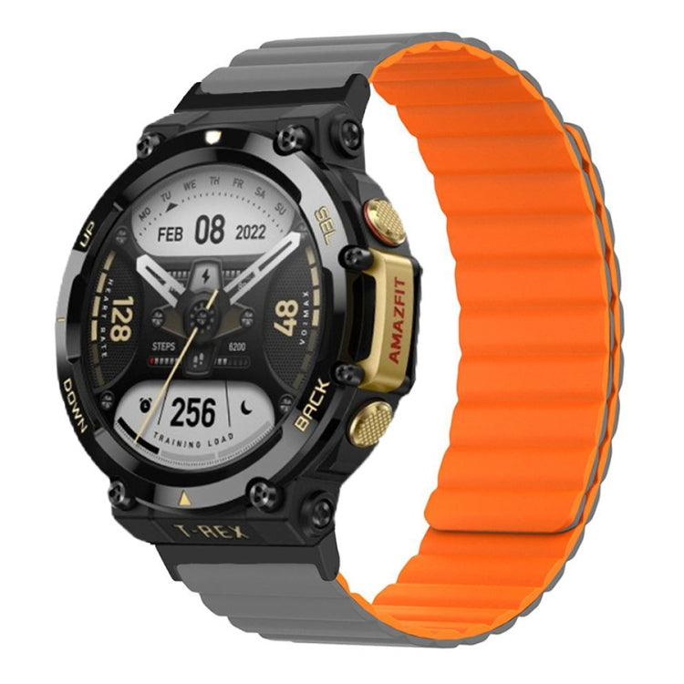 Cinturino magnetico bicolore in silicone, For Amazfit T-Rex 2