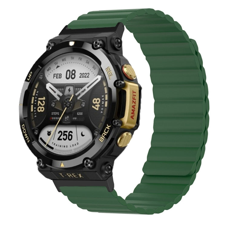 Cinturino magnetico bicolore in silicone, For Amazfit T-Rex 2