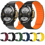 Cinturino magnetico bicolore in silicone, For Amazfit T-Rex 2