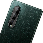 Pellicola in vetro temperato con obiettivo per fotocamera posteriore integrata imak con copriobiettivo versione nera, For Samsung Galaxy Z Fold4 5G