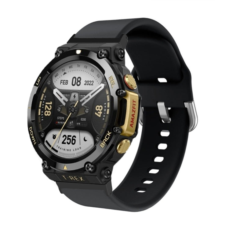 Cinturino per orologio con fibbia inversa in silicone, For Amazfit T-Rex 2