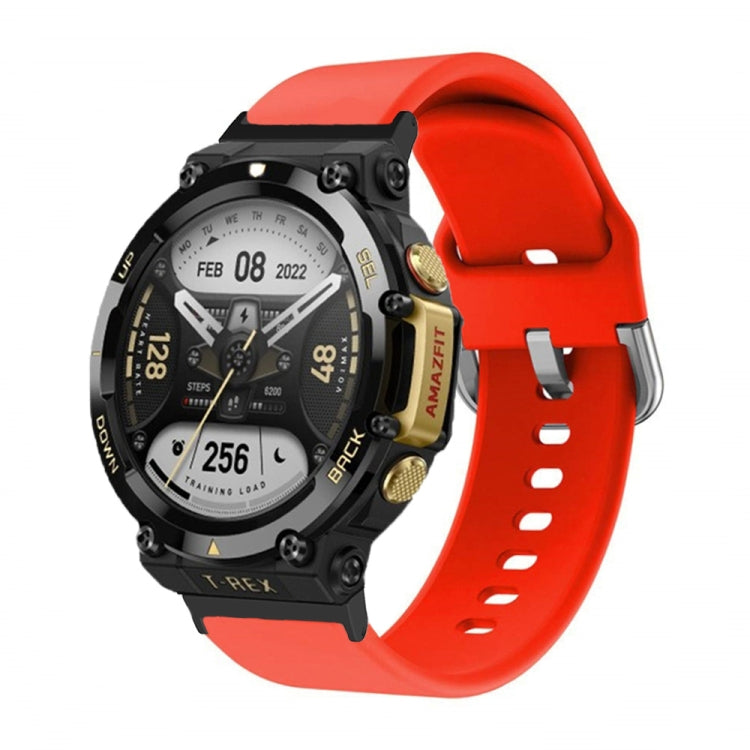 Cinturino per orologio con fibbia inversa in silicone, For Amazfit T-Rex 2